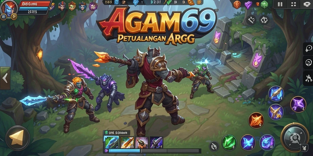 Tampilan gameplay menarik dari AGAM69 yang memukau.