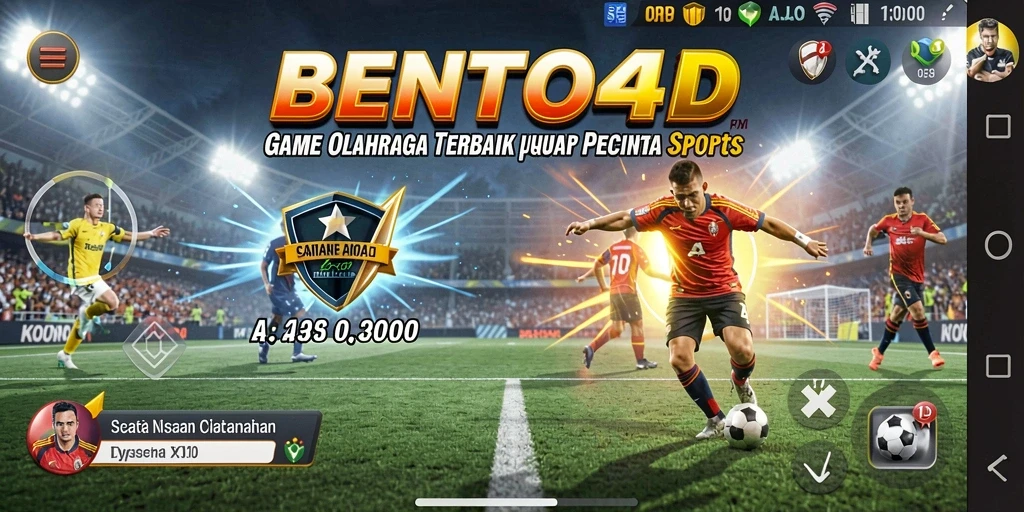 Tampilan seru gameplay BENTO4D yang mengajak Anda beraksi dalam berbagai olahraga.