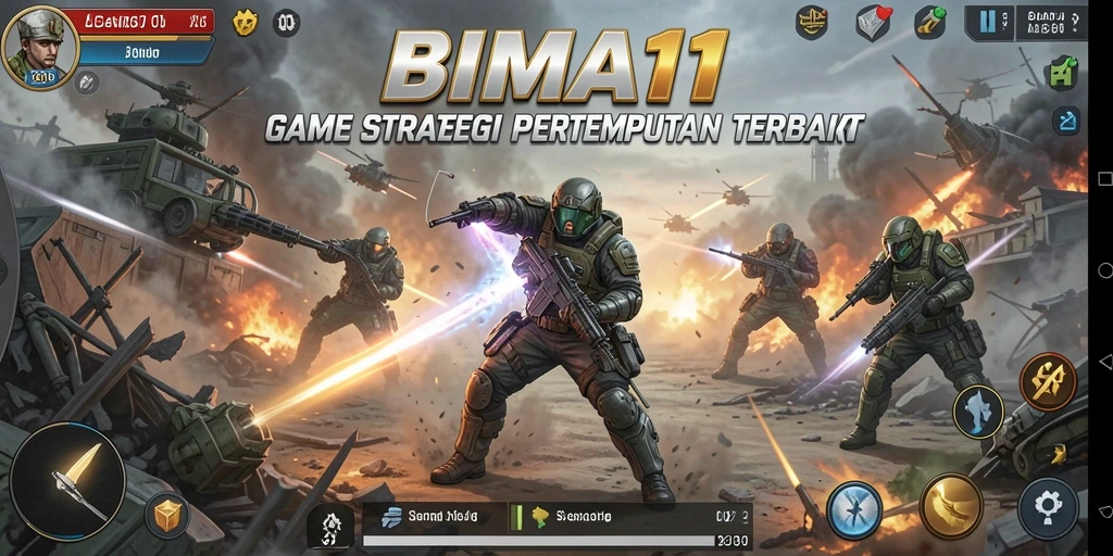 Tampilan gameplay BIMA11 yang intens dan strategis.