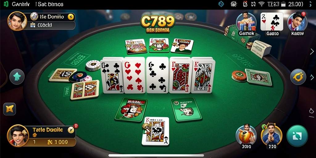 Screenshot game C789 menampilkan aksi seru permainan Domino.