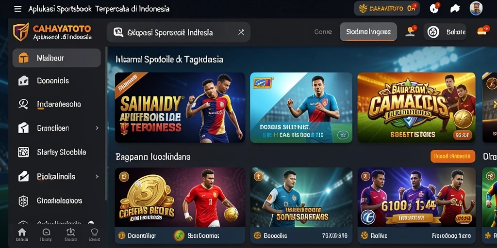 Tampilan menarik dari gameplay CAHAYATOTO pada aplikasi Sportsbook.