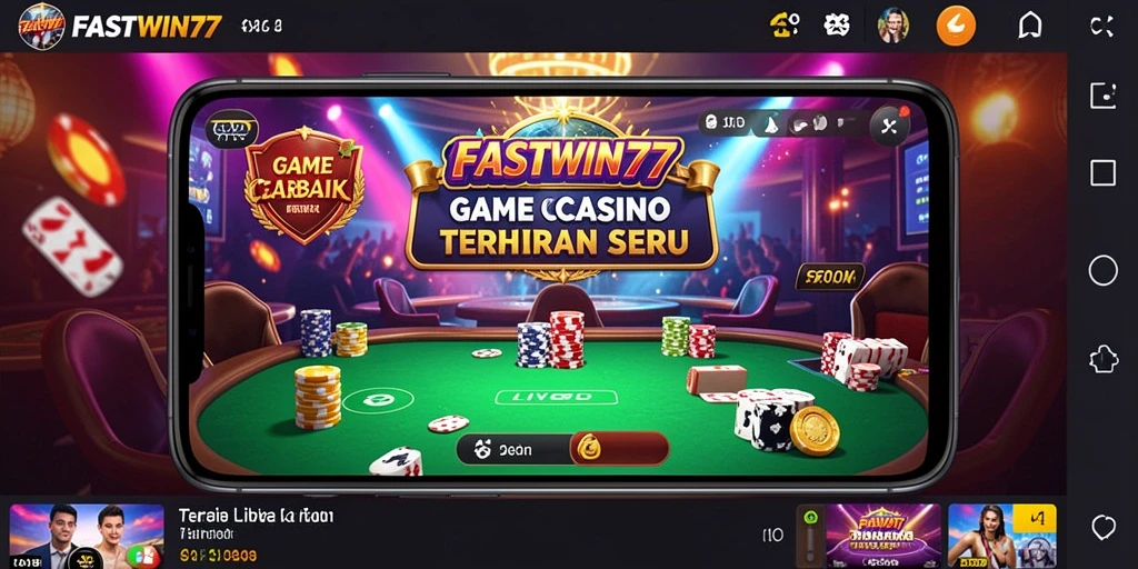 Screenshot utama FASTWIN77 menampilkan gameplay Live Casino yang seru dan menarik.