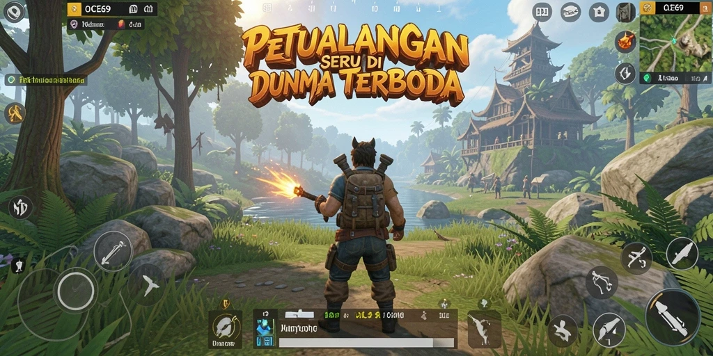 Screenshot menampilkan aksi mendebarkan dalam dunia terbuka OCE69.