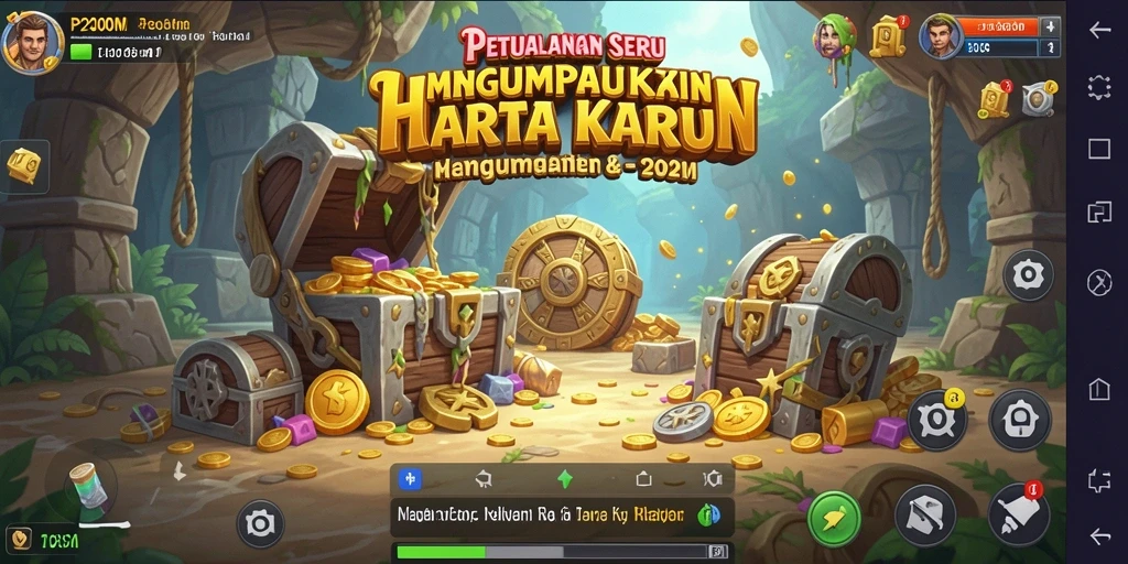 Screenshot gameplay P200M menampilkan petualangan seru yang penuh tantangan.