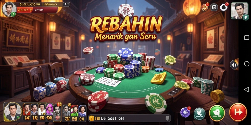 Screenshot gameplay <strong>REBAHIN</strong> yang menampilkan aksi seru QiuQiu.