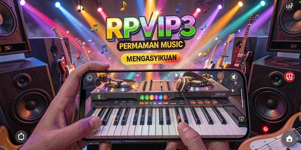 Tampilan gameplay menarik dalam RPVIP3 yang penuh warna.