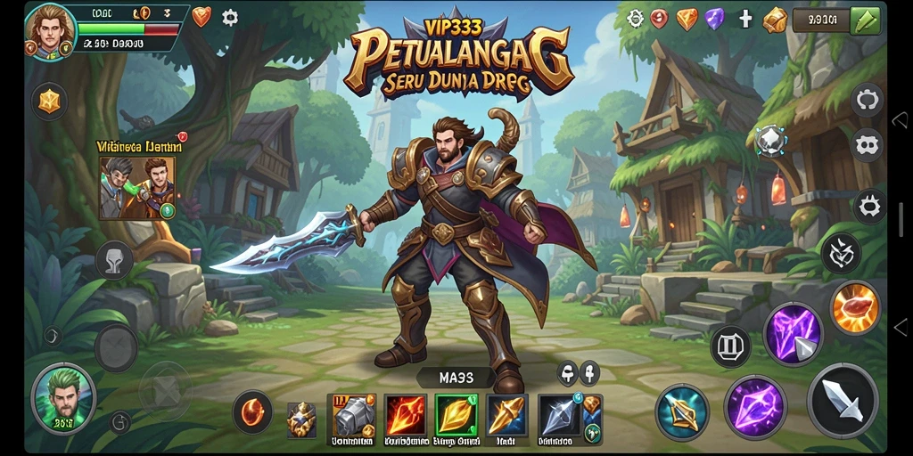 Tampilan gameplay RPG yang epik dan mendalam di VIP333.